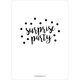 Black Surprise Party Confetti Dot Invitations Image 2 of 6